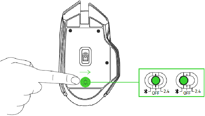 Verbinden via Bluetooth-modus - Stap 1