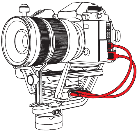 Installatie en aansluiting op de ZHIYUN CRANE 2S - Stap 4