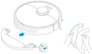 De dweilmodule reinigen