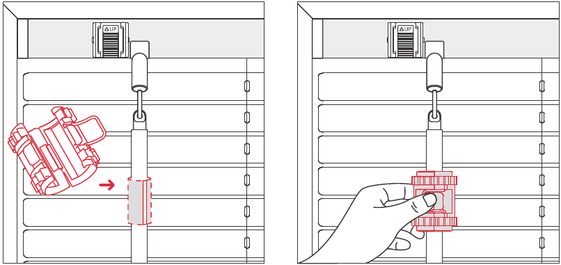 Installatie - Installeren op uw jaloezie&euml;n - Stap 10