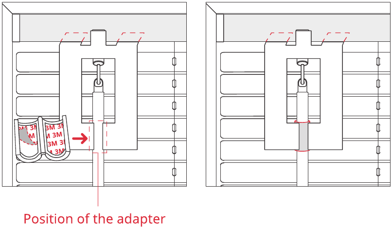 Installatie - Installeren op uw jaloezie&euml;n - Stap 5