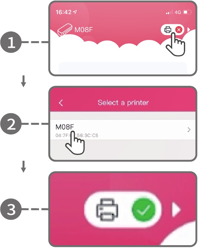 Afdrukken met bediening via smartphone - Stap 4