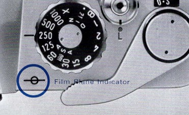 Lenzen gebruiken - Stap 2 - Filmvlakindicator
