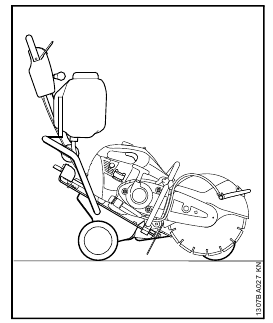 Afkortmachine op trolley