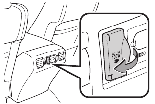Stopcontacten-115V AC - Achterkant van de middenconsolebox