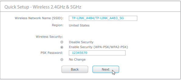 Configureren via een webbrowser - Stap 6