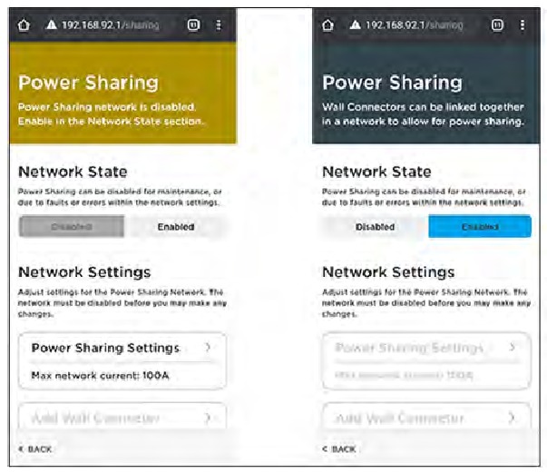 Inbedrijfstellingsprocedure voor Power Sharing - Stap 2