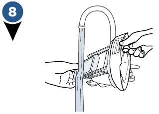 Onderhoud: vuilwatertank - stap 2