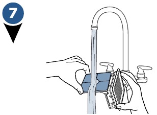 Onderhoud: vuilwatertank - stap 1