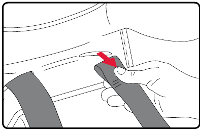 Gordel naar Booster: Gordel/gesp verwijderen - Stap 3