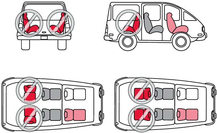 Zitplaatsen in de auto