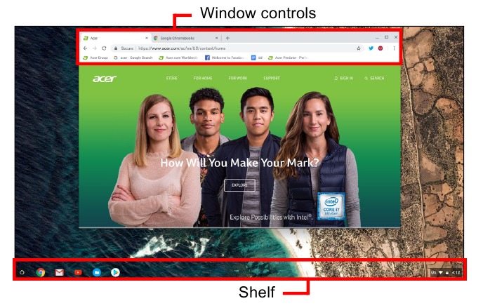HET CHROME OS-DESKTOP