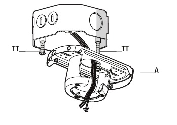 De ventilator aan de elektriciteitsdoos bevestigen