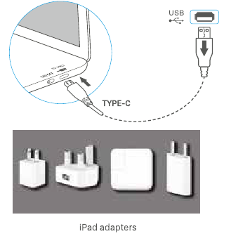 Het toetsenbord opladen