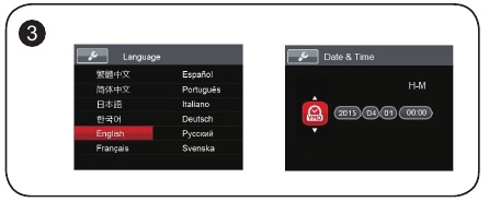 De taal/datum/tijd instellen