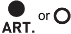 Pictogram voor juiste positionering van de slagader
