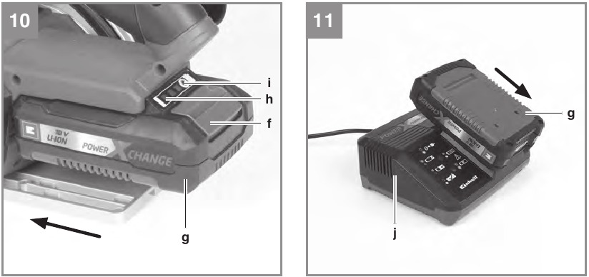 De LI-accupack opladen