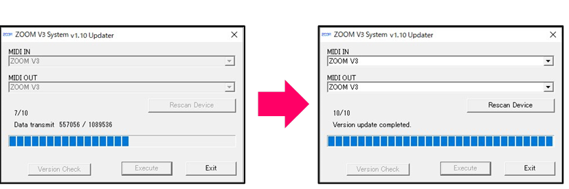 Update de firmware - Stap 4