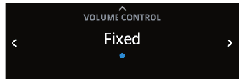 VOLUME CONTROL LEVEL INSTELLING NAVIGEREN - Stap 2