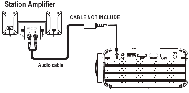 Audio-uitgang aansluiten