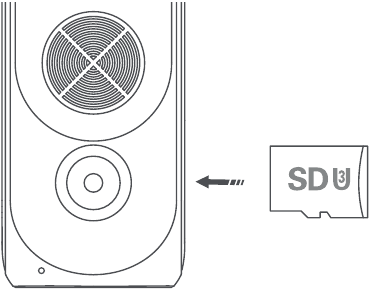 De MicroSD-kaart plaatsen