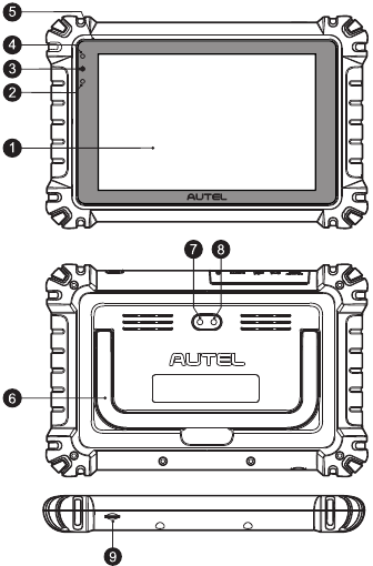 Overzicht van MaxiSys MS906 Pro-displaytablet