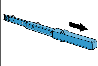 Telescopische rails verwijderen - Stap 1