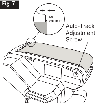 Het automatisch volgsysteem afstellen