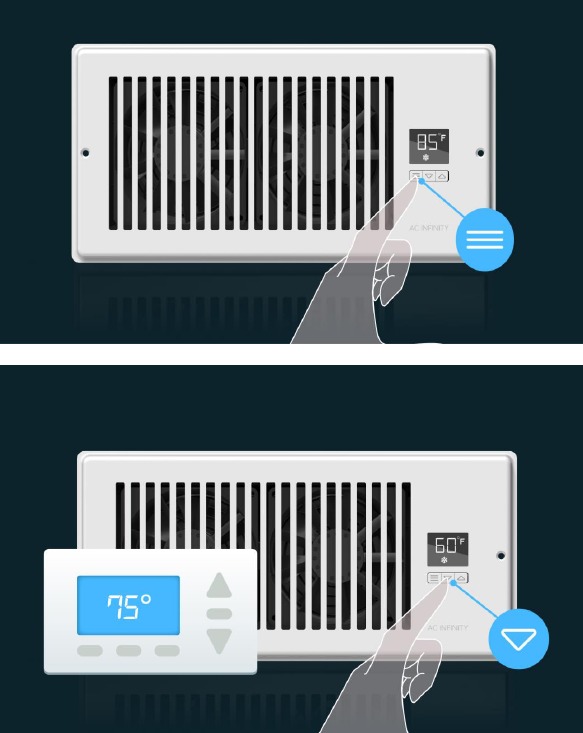 De AIRTAP Register Booster Fan programmeren
