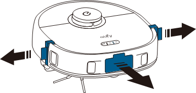 Uw RoboVac opladen - Stap 1