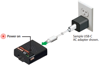 AANBEVOLEN STROOMADAPTER EN KABEL - Stap 2
