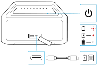Uw speaker opladen