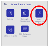 Selecteer &laquo;Mail &ndash; Telephone Order&raquo;