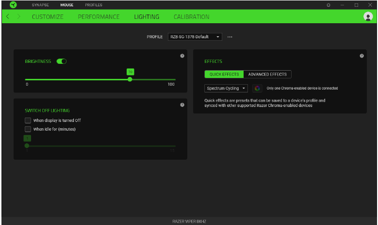JE APPARAAT CONFIGUREREN - Subtab Verlichting