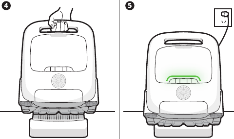 Opladen - Stap 2 - De robot opladen