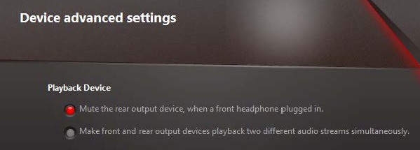 Audio 7.1-kanaals configuratie