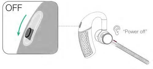 Headset uitschakelen