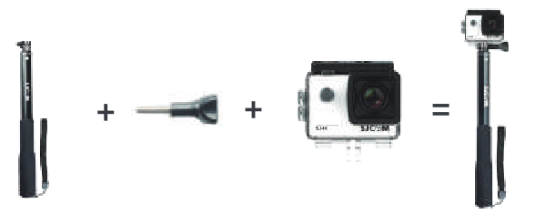 Selfiestick-installatie