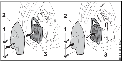 Het luchtfilter vervangen