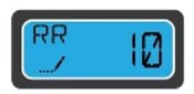 RR (Rapid Rinse) instellen op 10