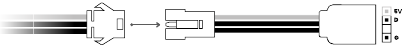 D-RGB KABEL AANSLUITING - Naar D-RGB moederbord