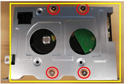 HDD verwijderen - Stap 3