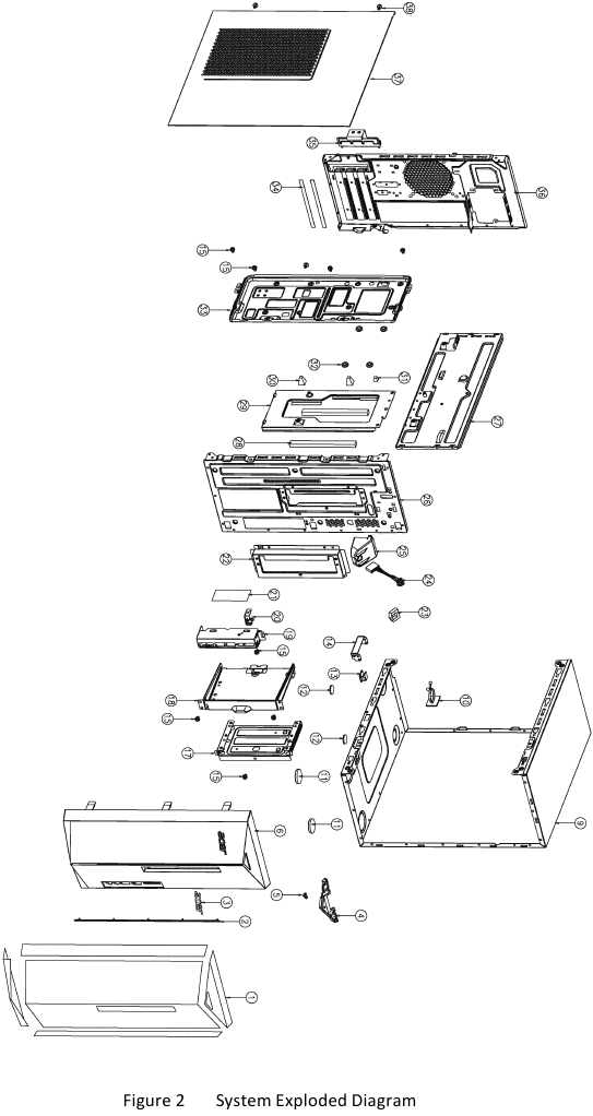 Explosietekening - Voor TFX PSU