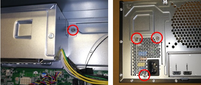 PSU verwijderen met TFX-voeding - Stap 2