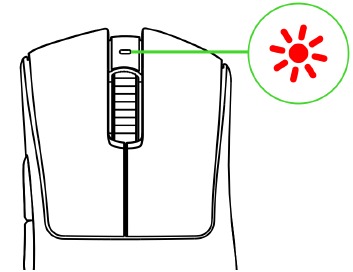 Melding bij lage batterijspanning