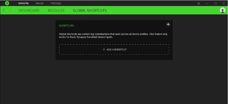 Tabblad Synapse - Deel 3 - Globale sneltoetsen