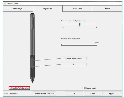 De Windows Ink-functie inschakelen