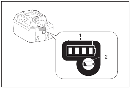 Aanduiding van de resterende batterijcapaciteit