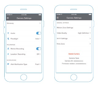 CAMERA-INSTELLINGEN