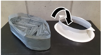 De foliebekleding plaatsen of vervangen - Stap 2